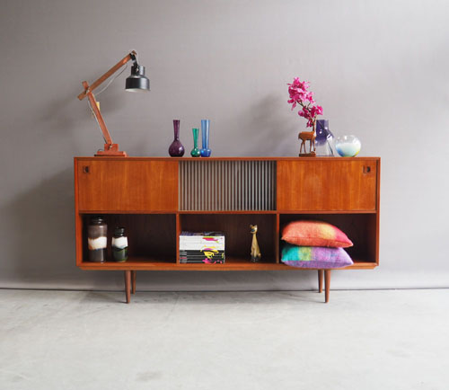 Ontspannend puree Omdat Verkocht: Deens design jaren 60 wandkast boekenkast