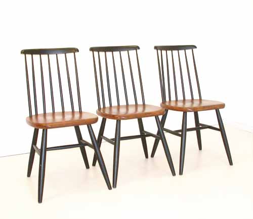 pastoezwart4 Set scandinavische stoelenJaren 50, 60, Tapiovaraa, Akerblom, Nesto, Pastoe, stoelen Scandinavisch
