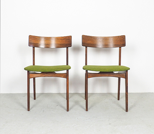 setpaligroen1 Verkocht: Set palissander stoelen groen